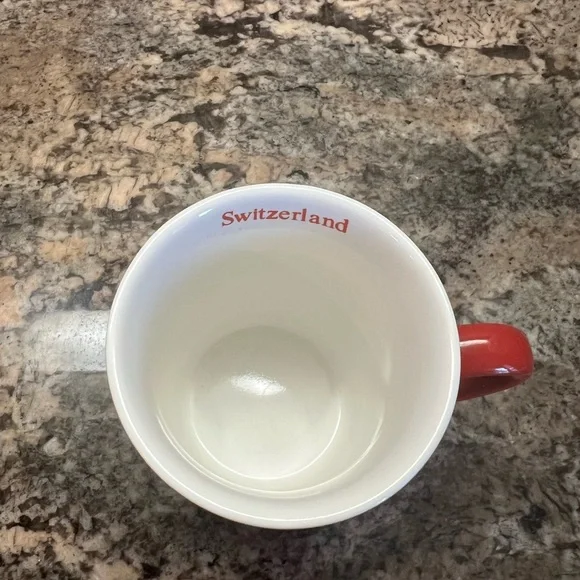 Red Switzerland Mug with White Cross - Picture 5 of 6